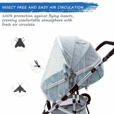 Full Coverage Star And Moon New Mosquito Net for Stroller, Cribs, Portable Cots