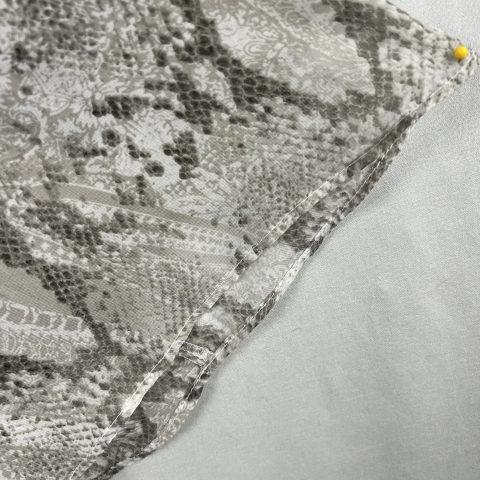 Top Jennifer Lopez para mujer XL gasa piel de serpiente transparente gris Foto 2 de 4