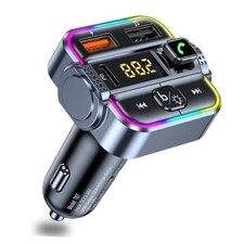FM Transmitter for Car Bluetooth, Upgraded PD30W USB C QC3.0 USB Charger