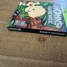Bonk's Revenge (TurboGrafx-16, 1991) CIB, Manual Poster Original Styrofoam MINT