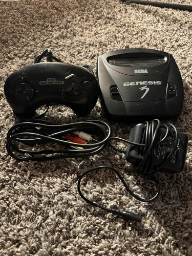 Sega Genesis 3 Console Bundle MK-1461 W/ Controller, & Cords TESTED