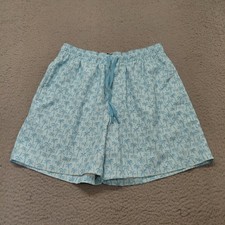 Huk Swim Trunks Men's Size M Blue Shorts Pursuit Volley Palm Performance Fishing