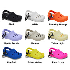 Crocs Classic Clog Pouch Bag Charm Accessory Mini Case Holder For Tote Bag Black