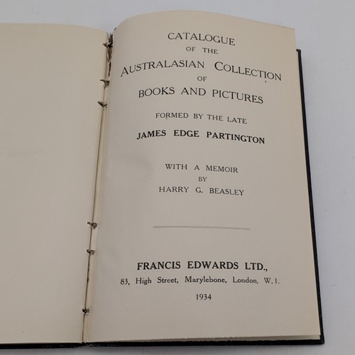 Catalogue of James Edge Partington Australasian Collection of Books, Photos 1934 - Imagen 9 de 10