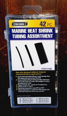 42pc Marine Heat Shrink Tubing Assortment with Case ~ Item #67598