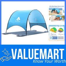 Strandmuschel Polyester Blau UV-Schutz UPF 50+ Canopy