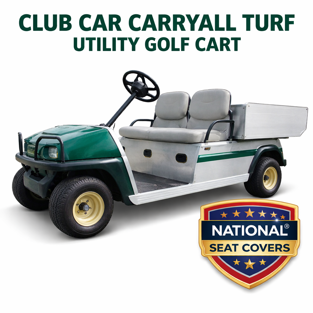Club Car Carryall Turf 1 or 2 XRT Golf Cart Seat Back Cover Set