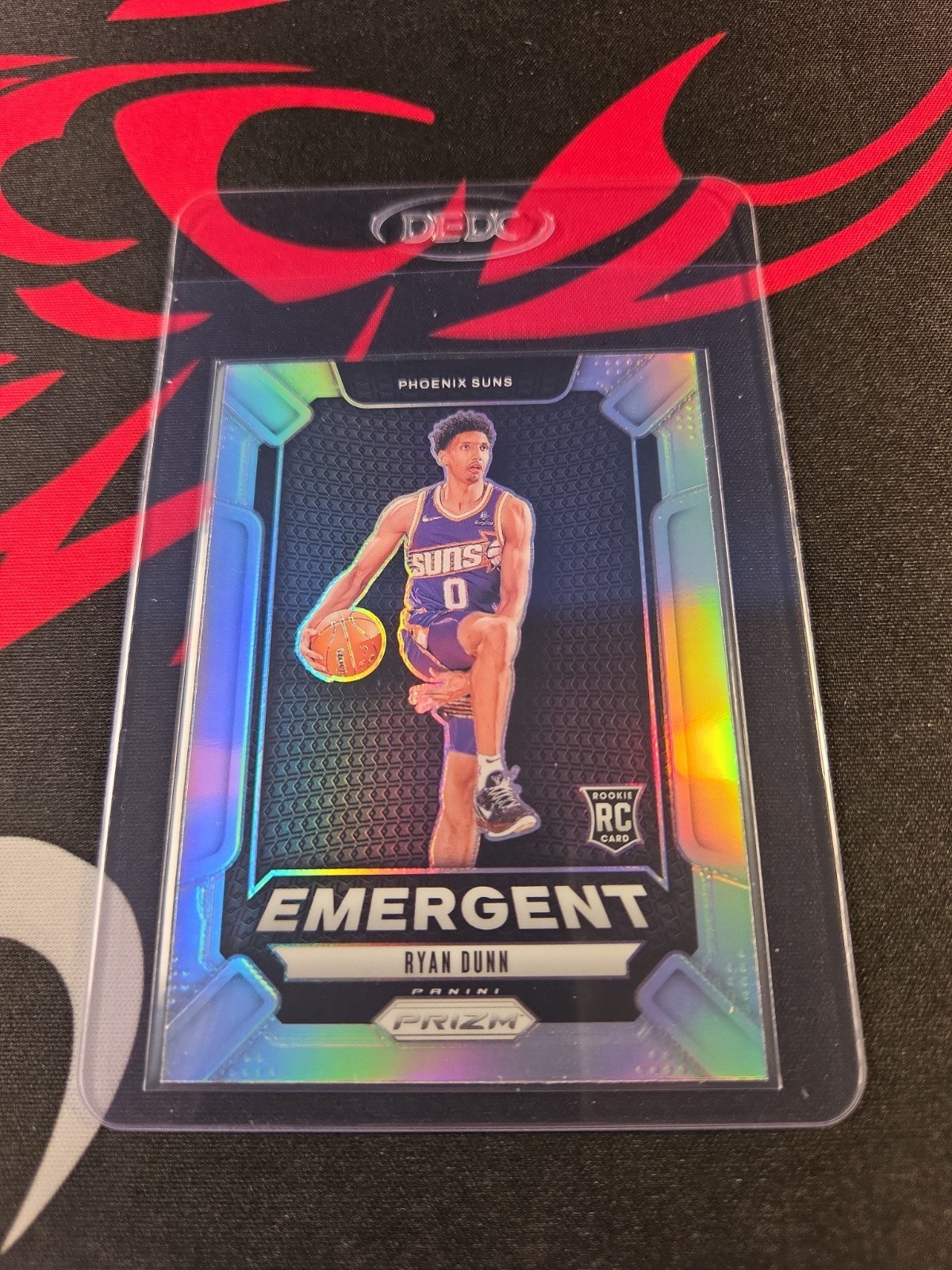 Ryan Dunn RC Silver Prizm Refractor Emergent 2024 25 Prizm Basketball Phoenix...