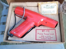 Vintage Snap On 12v Power Timing Light Mt-212 Rat Rod Nice