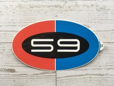 Oval Shaped Brumos Porsche Racing 59 Gregg Haywood Historic Motor Racing Sticker Oval Shaped Brumos Porsche Racing 59 Gregg Haywood Historic Motor Racing Sticker