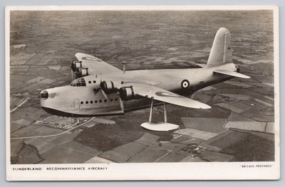 Kurzes Sunderland Aufklärungsflugboot [Großbritannien vorbereitet] RAF Wasserflugzeug