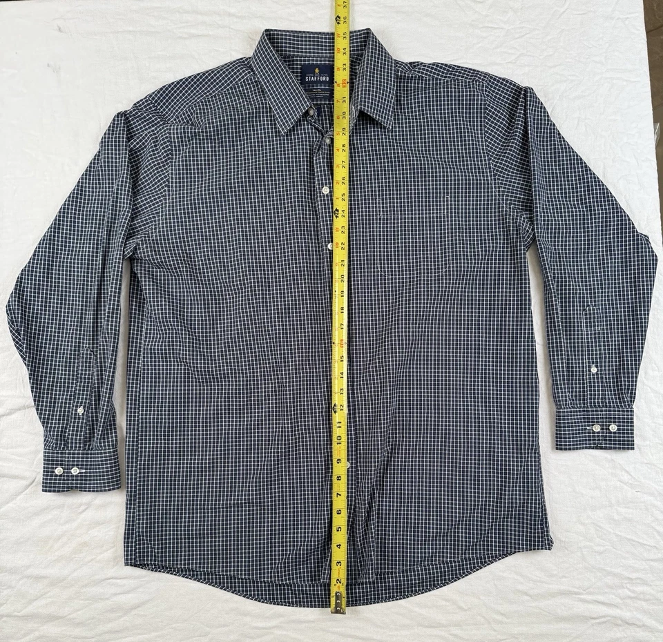 Súper Camisa Stafford Travel Performance Calce Regular Para Hombre Talla 18 36-37 Foto 2 de 4