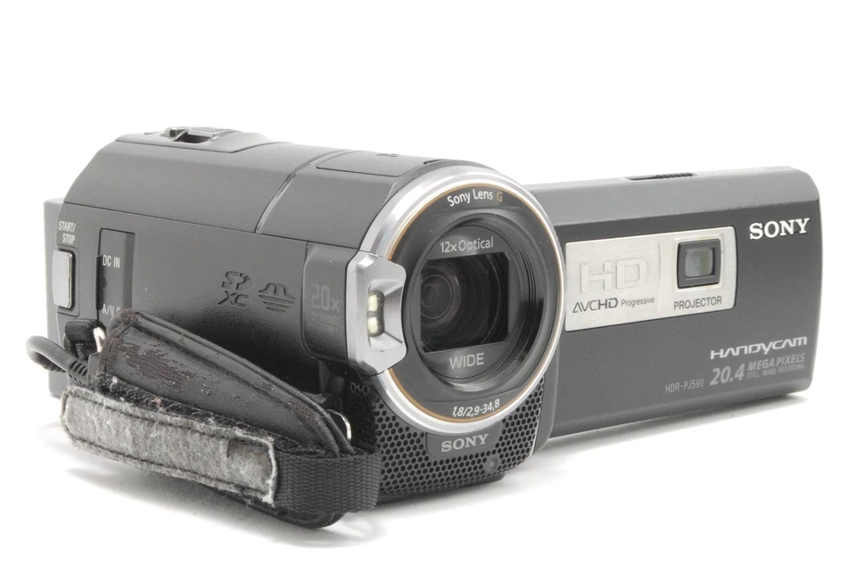 [N MINT] SONY HDR-PJ590V HD Handycam Black Projector Function 20.4MP From JAPAN - Image 3 of 4
