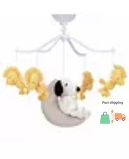 Snoopy Love Musical Baby Crib Mobile Soother Toy