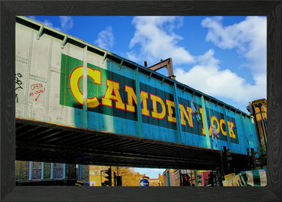 Camden Lock Bridge gerahmtes Wandbild Poster Leinwanddruck Bild