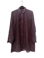 Marc Jacobs Purple Buttoned Mini long sleeve Shirt Dress with pocket detail, S