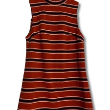 Urban Outfitters Orange and blue striped mini dress size medium new with tags