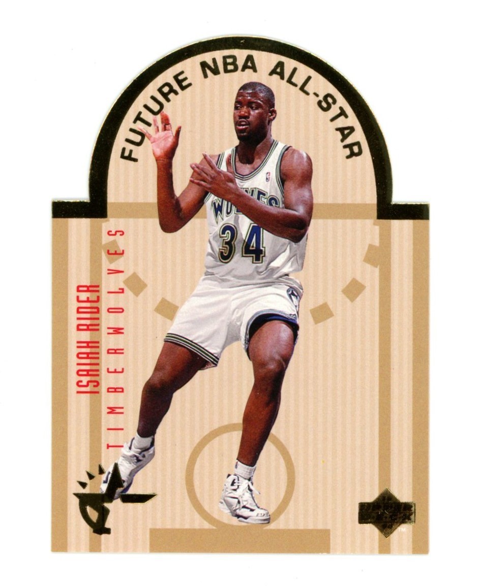 1993-94 Upper Deck SE Isaiah Rider W9 Rookie Western All-Stars Die Cut 1:30 GY43