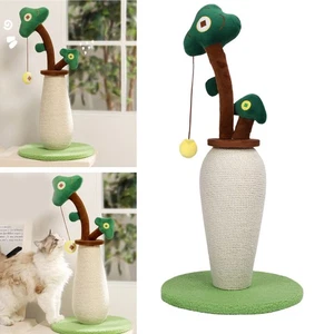 Cat Scratching Post Interactive Griffe Grinding Argent Tree Forme verticale HEE