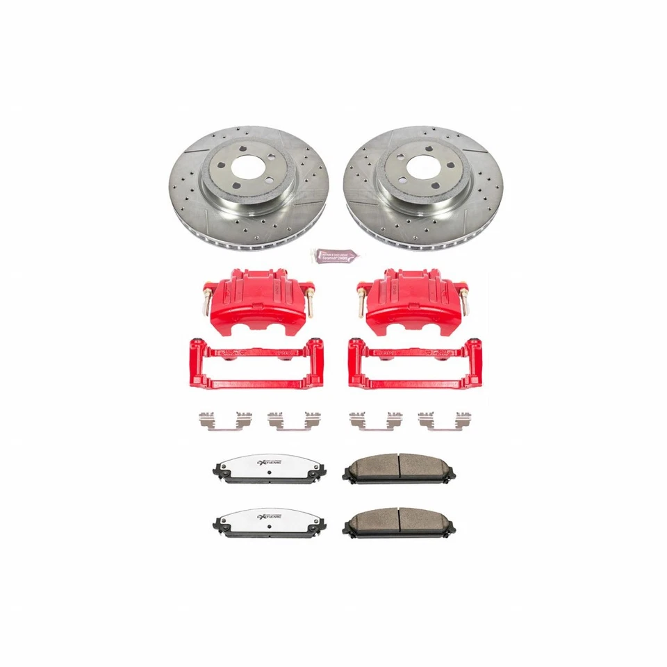 Power Stop Brake Kit For Dodge Magnum 2005-2008 Front Street Warrior w/ Calipers Foto 2 de 4