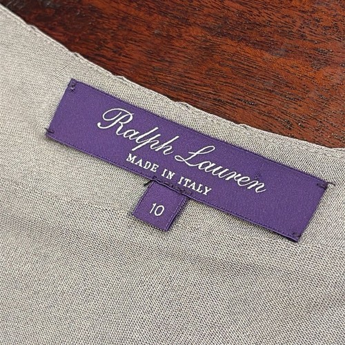 Ralph Lauren Collection Purple Label Pleated Ruffled Light Grey Jersey Skirt 10 - Picture 8 of 12