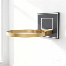 Wall Mount Basketball Holder, Ball Display Rack Shelf for Teen Boy Room Decor...