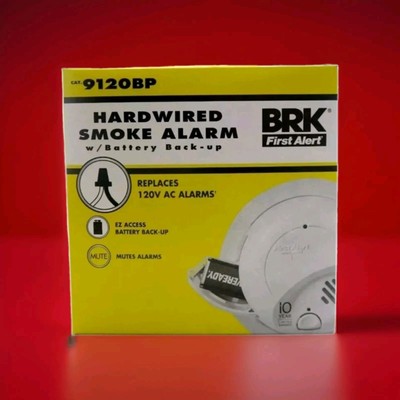 BRK First Alert Hardwired Smoke Alarm w/ Battery Backup 9120BP EZ Access NEW 