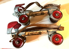 Vintage Union Hardware Clamp On Metal Roller Skates Very Good Original Cond.