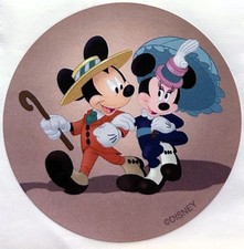 Mickey Mouse Minnie Mouse Dapper Walt Disney World 2" Official Character Sticker