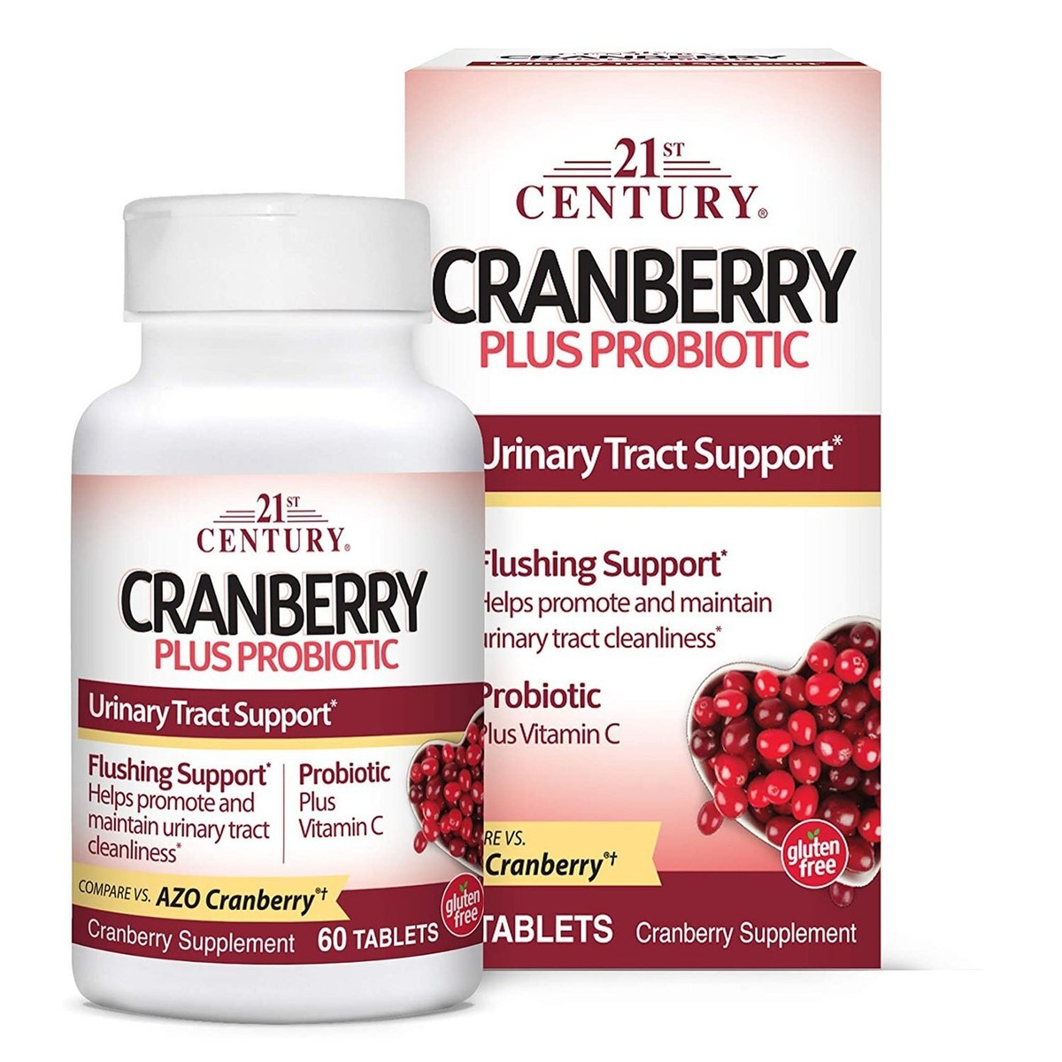 21st Century Cranberry Plus Probiotic Tablets For Urinary Tract