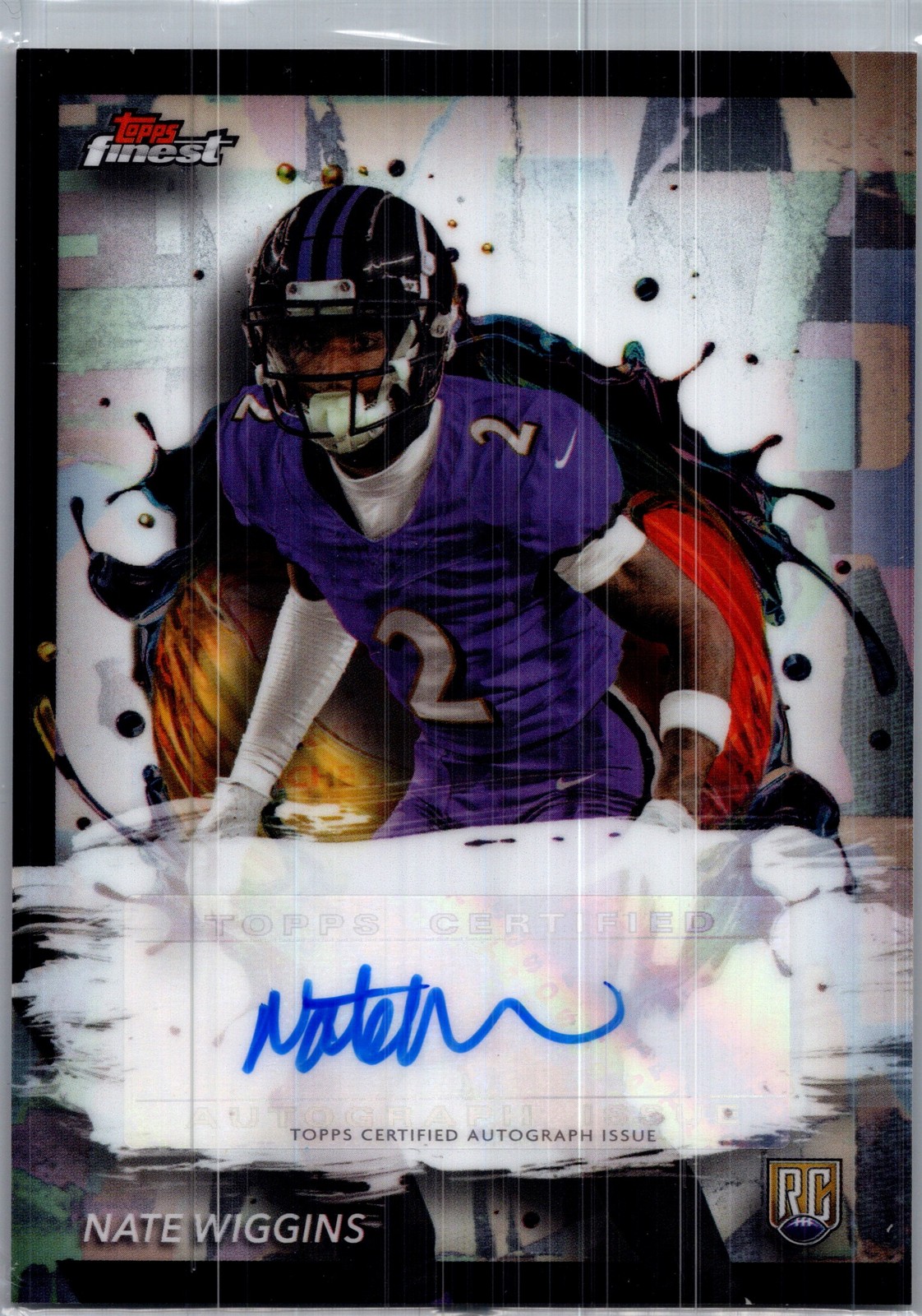 2024 Finest #RFA-NW Nate Wiggins Rookie Finest Autographs