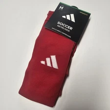 Adidas Red Soccer Metro Socks Size Medium Arch Ankle Compression Cleats Socks