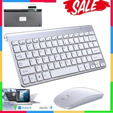 2.4G Wireless Keyboard + Mouse + USB Receiver Kit For Mac Pc Laptop Waterproof