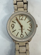 Nine West Womens Watch NW1812 Rubberized Band New Battery