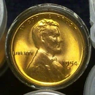 1954-S GEM BU WHEAT CENT ROLL - AWESOME CLEAN ROLL WITH GREAT DETAILS & COLOR!!!
