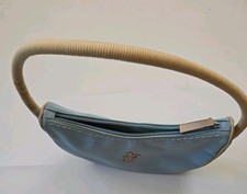 Rocco Schultertasche Barocco Vintage 90er Blau Nylon