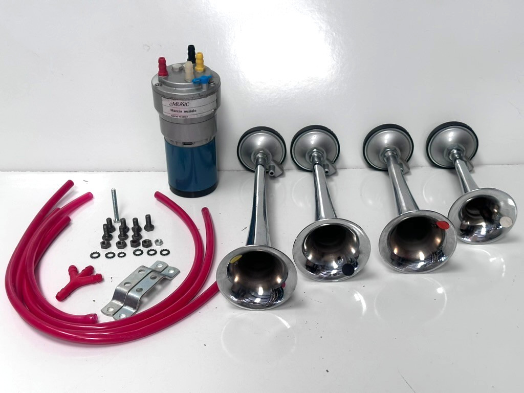 Maserati Musical Air Horn Musical 4 Pc Working Italy BMW MGB Marcia Nuziale