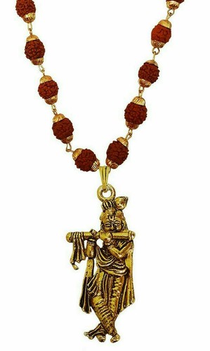 Indian Traditional Rudraksha Gold Chain 