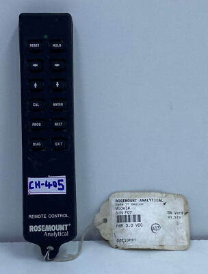 ROSEMOUNT ANALYTICAL INFRARED REMOTE CONTROL S/N F07, CH#405