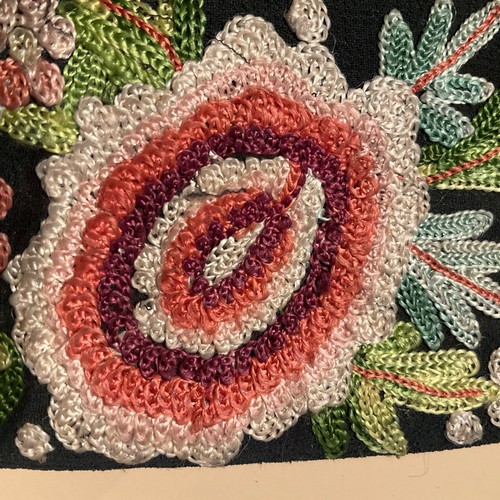 5 Mtr. Vintage Tambour Embroidery. - Picture 7 of 9