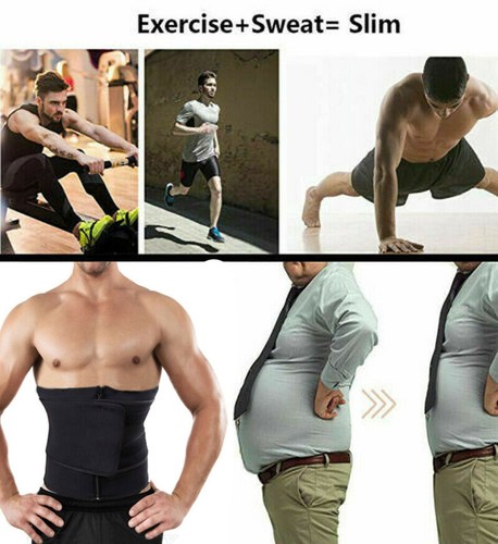 Abdomen Fat Burner Tummy Control Body Shaper Waist Trainer Sauna Sweat Belt Band - Picture 3 of 24