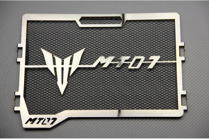 Grille de Protection de Radiateur Moto Yamaha MT07 MT-07 2021 2022 Noire Aluminium