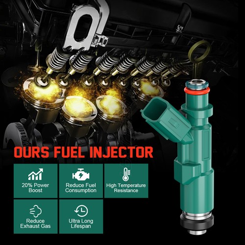 x4 Fuel Injectors 23250-21020 for 2000-09 Toyota Prius Scion xA xB - Picture 5 of 10