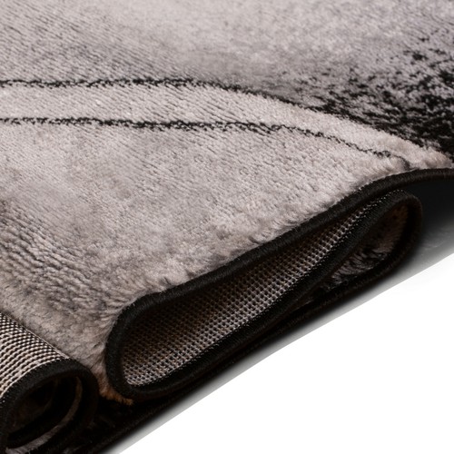 MODERN DESIGN RUG BLACK GREY SOFT LARGE LIVING ROOM FLOOR BEDROOM CARPET RUGS UK - Picture 26 of 66