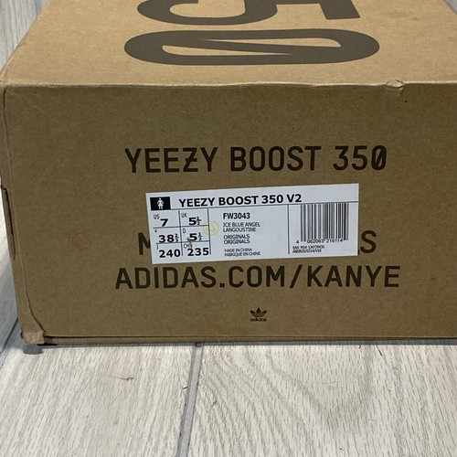 Adidas Yeezy Boost 350 V2 Ice Blue Angel FW3043 Talla 7 - Imagen 10 de 13