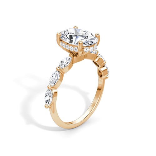 Diamond Engagement Ring VVS2 E Oval 3 Ctw Lab Created IGI Certified Sparkling - Picture 11 of 12