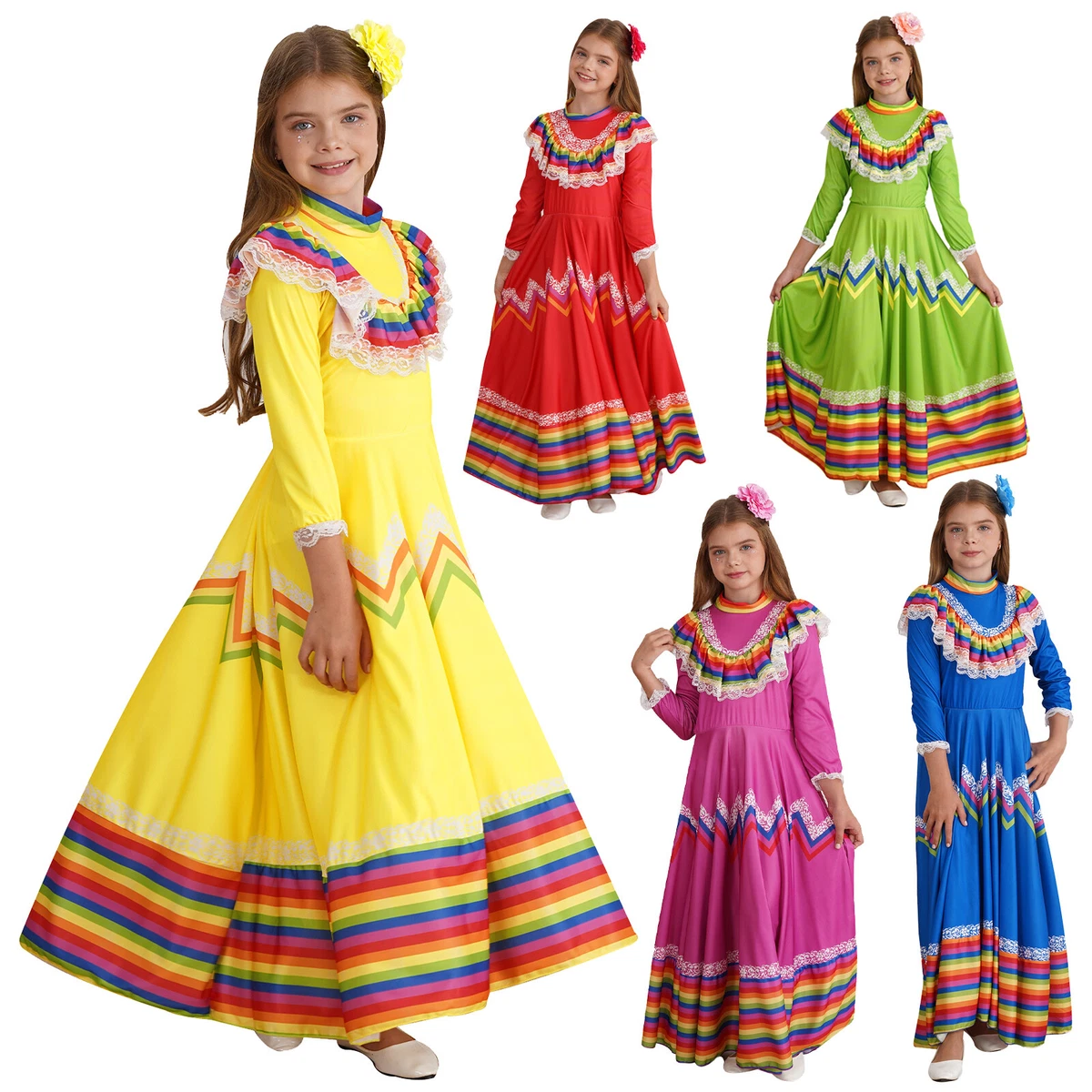 Mexican dresses for girls near me sales