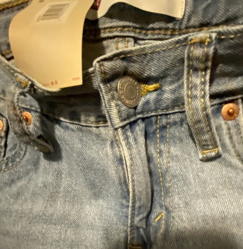 Levi Strauss Youth Size 8 Boys Adjustable Waist Distressed Denim Short NEW NWT - Picture 12 of 16