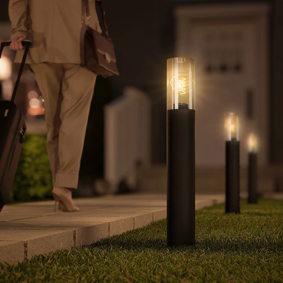 VARDA Pollerleuchte mit LED E27 Vintage Filament extra warmweiß 3W - Bild 4 von 4