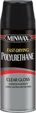 Fast Drying Polyurethane Spray, Protective Wood Finish, Clear/Warm Gloss,